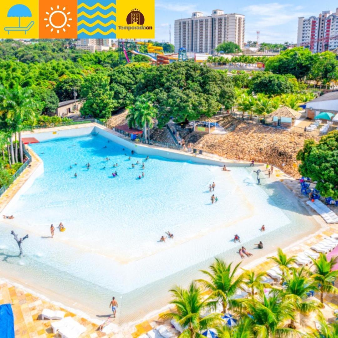 Piazza Com Acesso Ao Acqua Park - Gustavo Aparthotel Caldas Novas Buitenkant foto