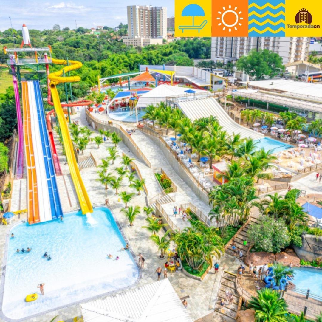 Piazza Com Acesso Ao Acqua Park - Gustavo Aparthotel Caldas Novas Buitenkant foto