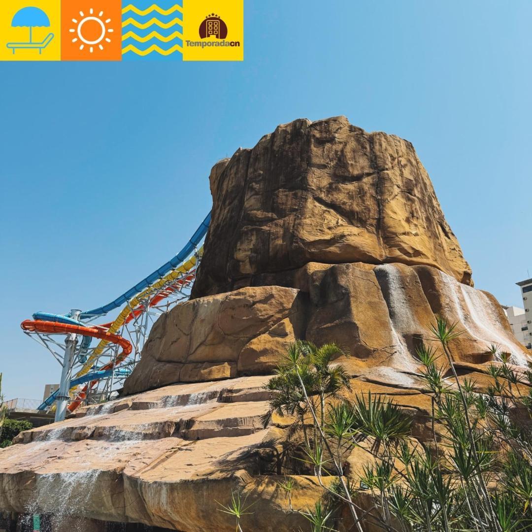 Piazza Com Acesso Ao Acqua Park - Gustavo Aparthotel Caldas Novas Buitenkant foto