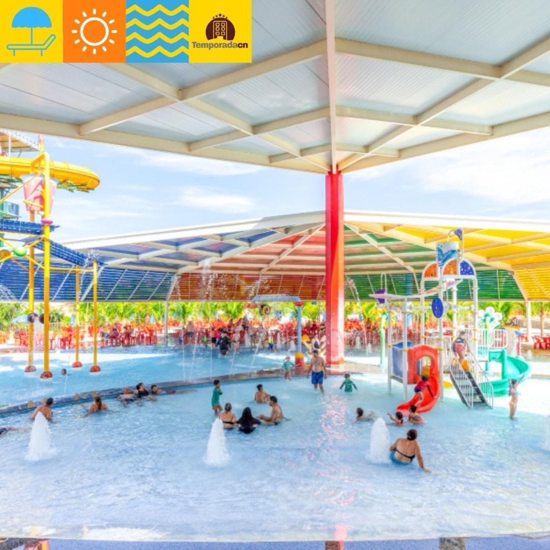 Piazza Com Acesso Ao Acqua Park - Gustavo Aparthotel Caldas Novas Buitenkant foto