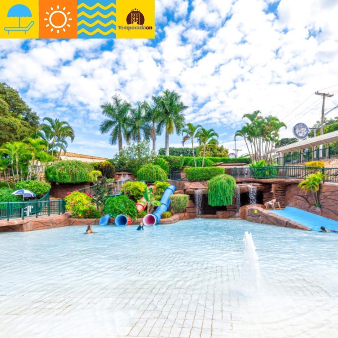 Piazza Com Acesso Ao Acqua Park - Gustavo Aparthotel Caldas Novas Buitenkant foto