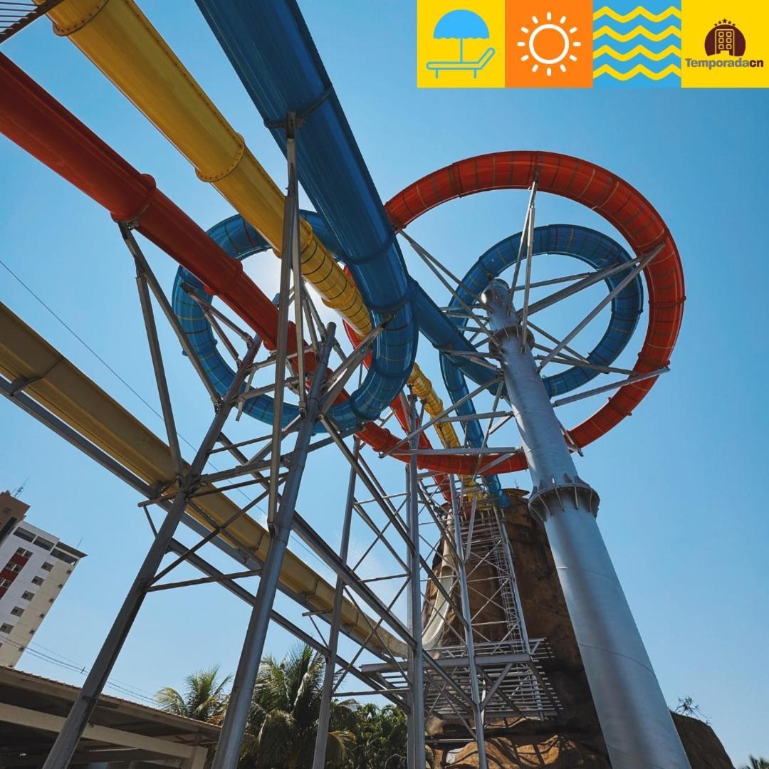 Piazza Com Acesso Ao Acqua Park - Gustavo Aparthotel Caldas Novas Buitenkant foto